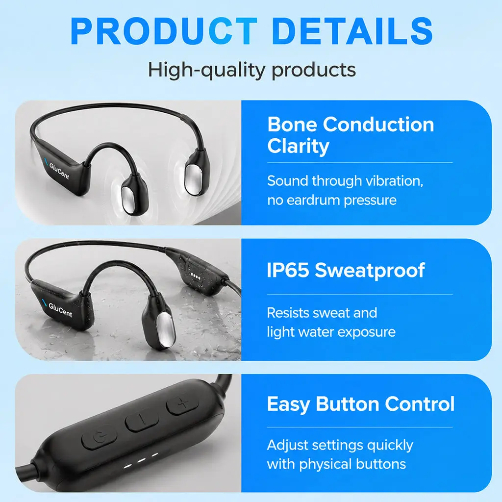 Pryxo® Bone Conduction Smart Hearing Headphones