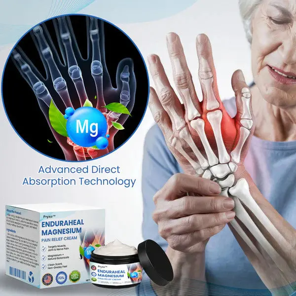 Pryxo™ EnduraHeal Magnesium Pain Relief Cream (Treats Arthritis, Neuropathy, Rheumatism, Sports Injuries & More)