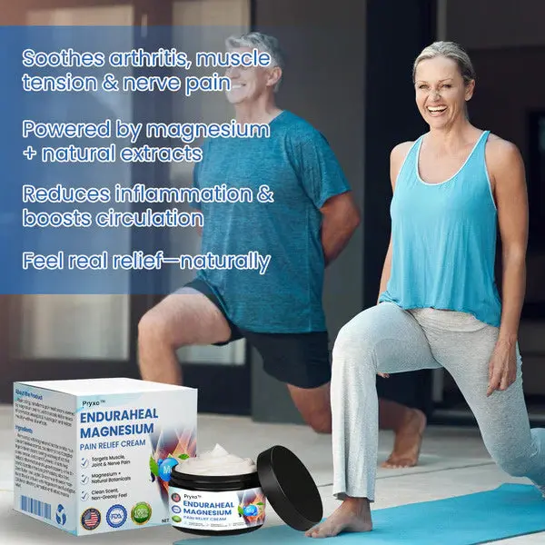 Pryxo™ EnduraHeal Magnesium Pain Relief Cream (Treats Arthritis, Neuropathy, Rheumatism, Sports Injuries & More)