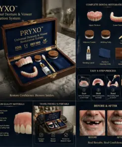 Pryxo™ Medical Full Denture with Strong Suctiond Custom-Fit Full Functional Dentures