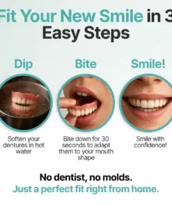 Pryxo™ Medical Full Denture with Strong Suctiond Custom-Fit Full Functional Dentures