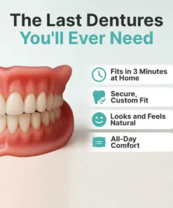 Pryxo™ Medical Full Denture with Strong Suctiond Custom-Fit Full Functional Dentures
