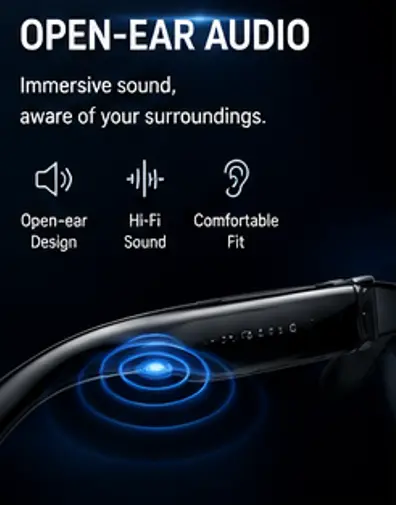 Pryxo™- Smart Glasses-Speak naturally in 100+ languages without taking out your phone