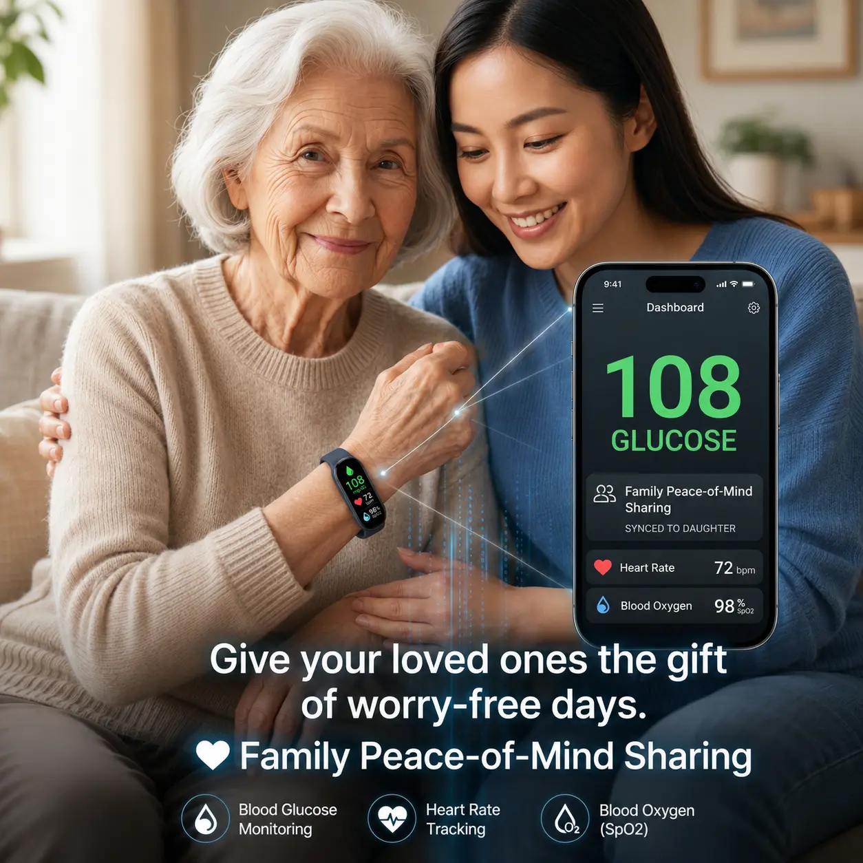 Pryxo™ M9 Non-Invasive Smart Band