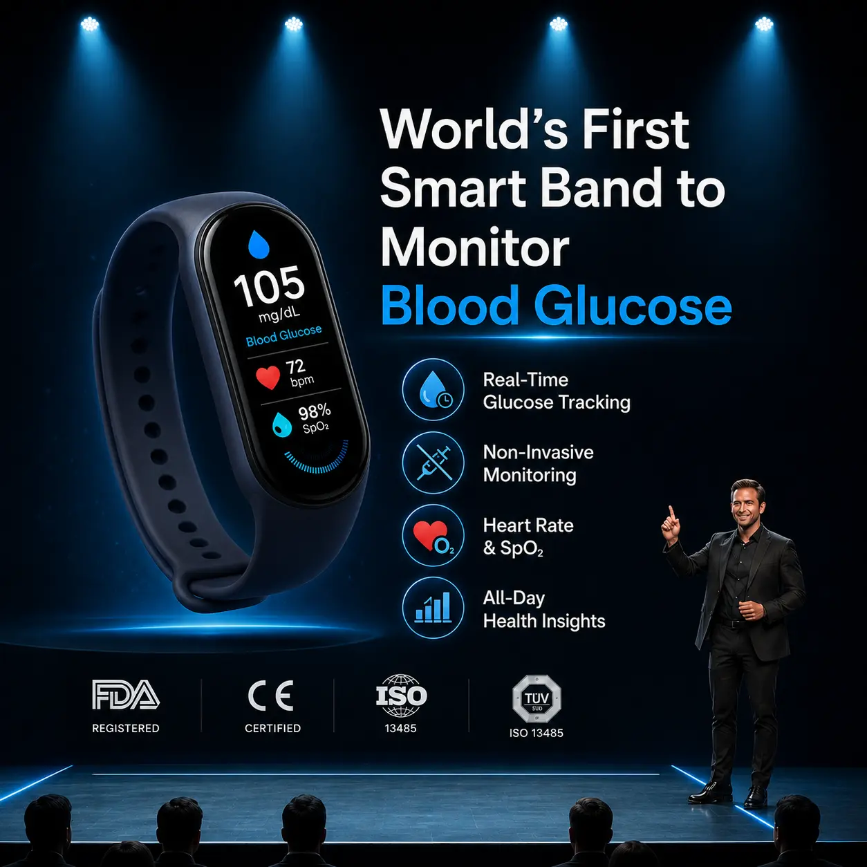 Pryxo™ M9 Non-Invasive Smart Band