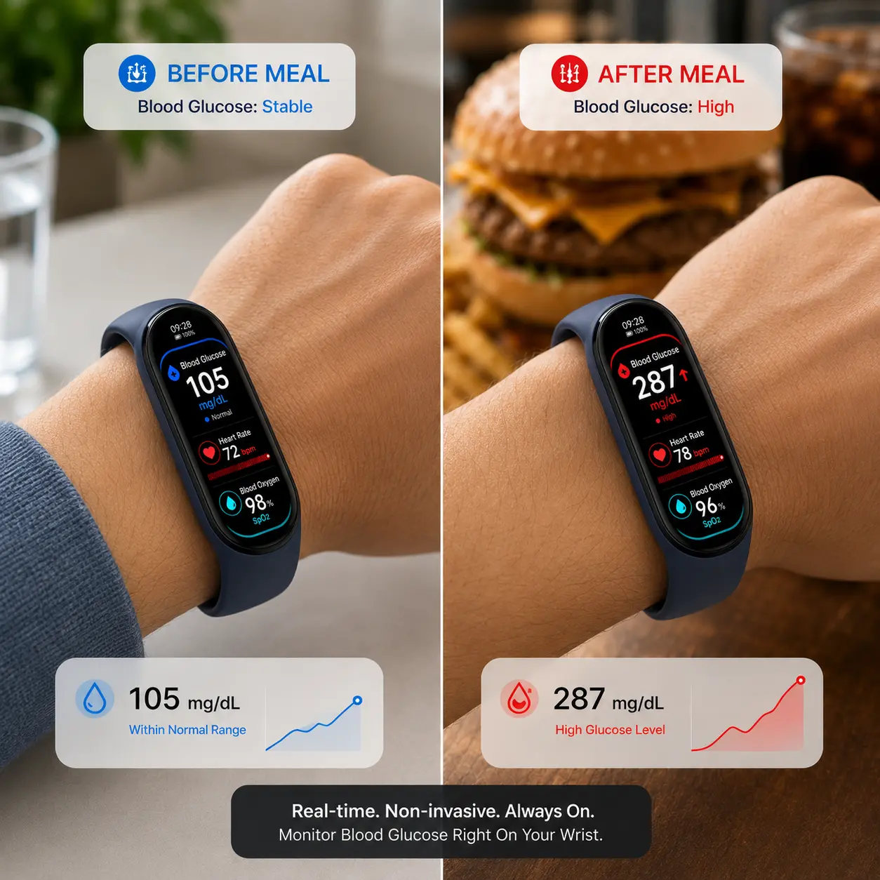 Pryxo™ M9 Non-Invasive Smart Band