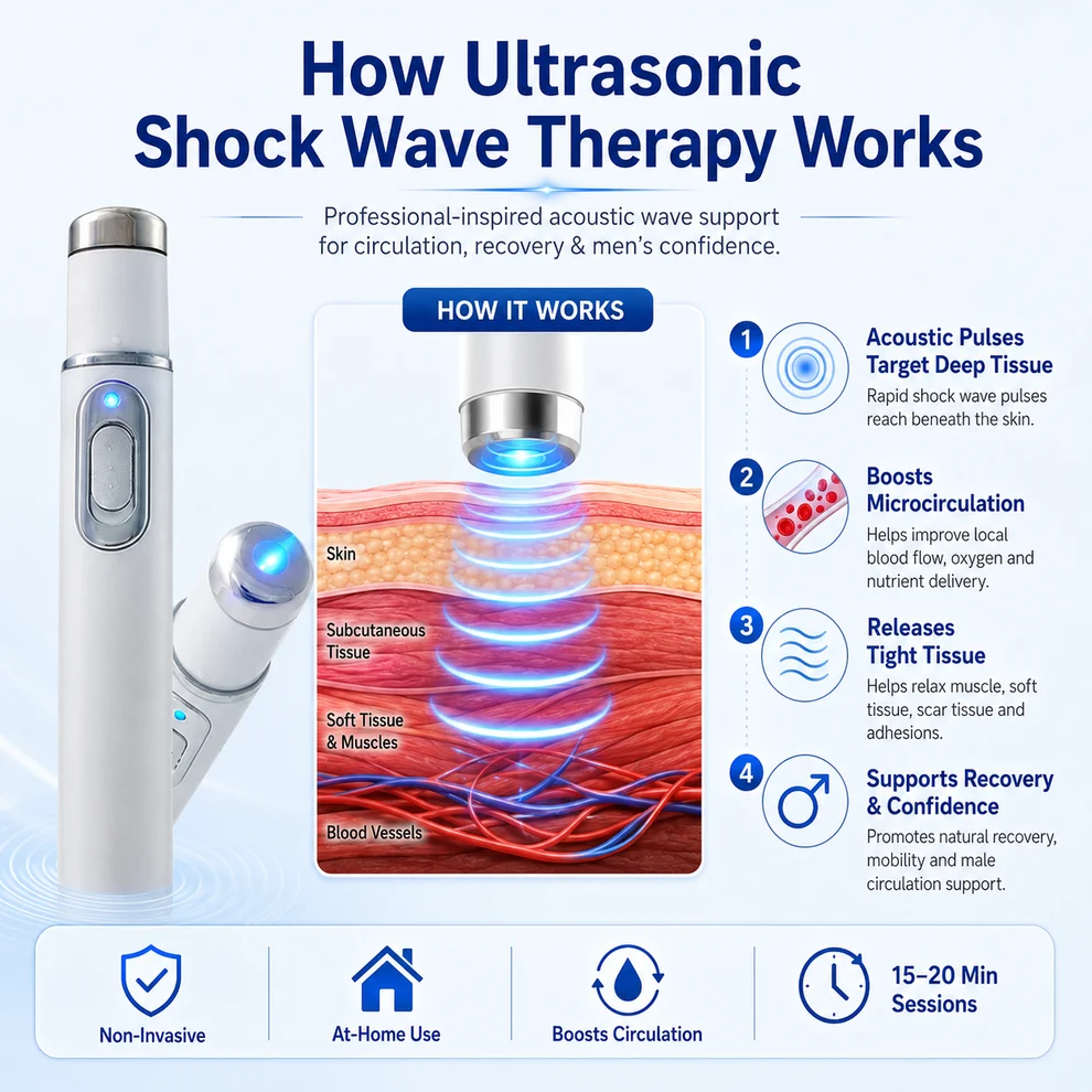 Pryxo™ Ultrasonic Shock Wave Therapy Massager - Image 3
